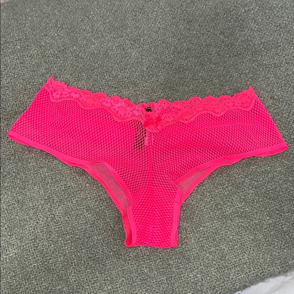 Victoria's Secret Neon Pink Lace Panties